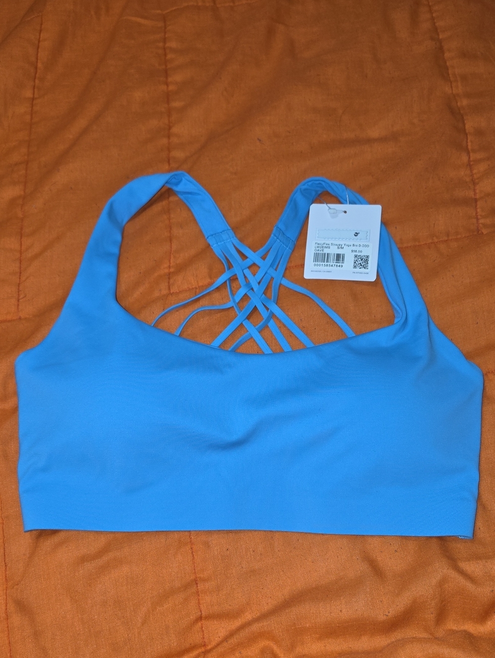 Lululemon FlexyFlex Strappy Yoga Bra! Nwts! Sz S/M D-DDD! Ocean Wave!